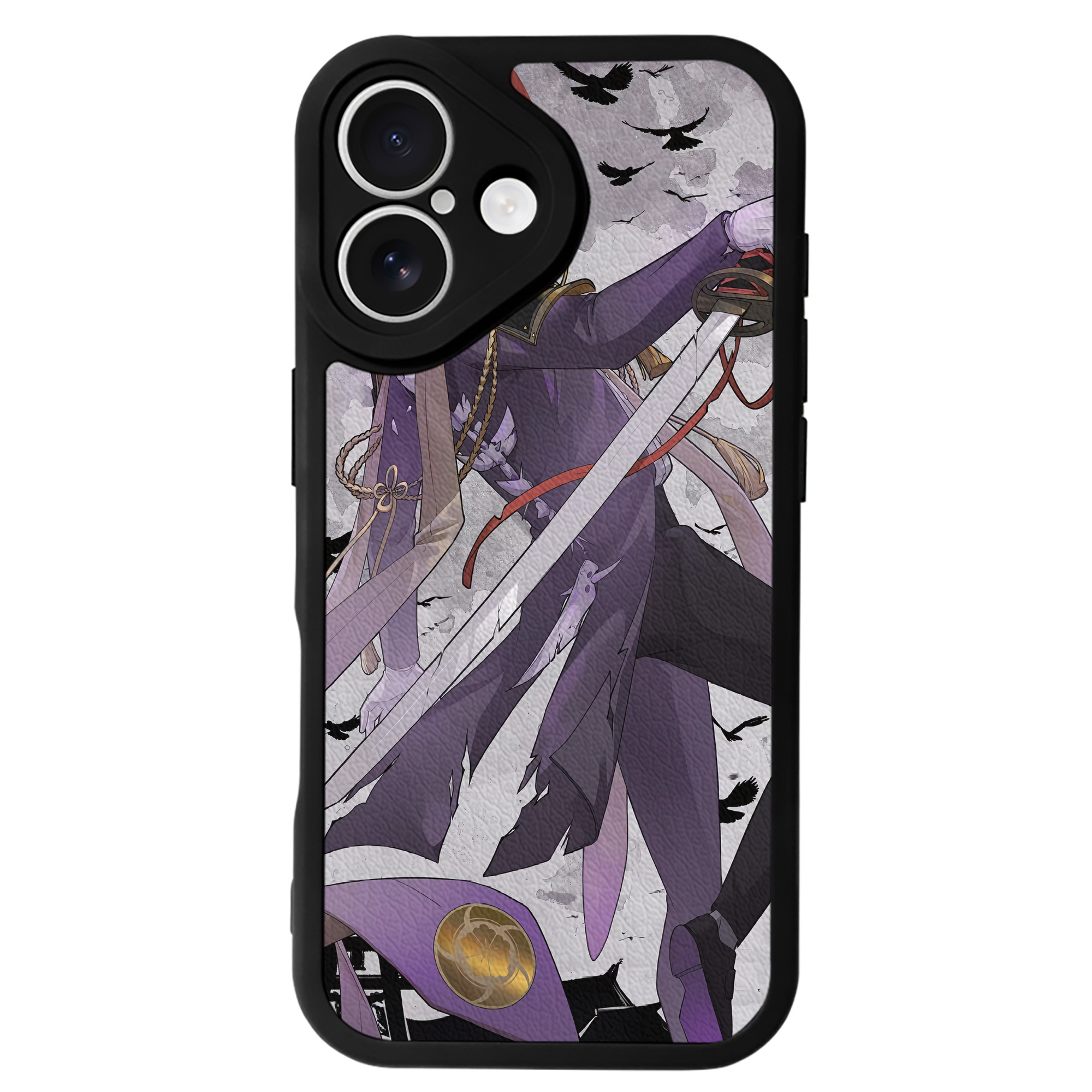 （画像用） 刀剣乱舞 Touken Ranbu 【iPhone 16シリーズ対応】シリコンスマホケース（レザー調） 材質：シリコン